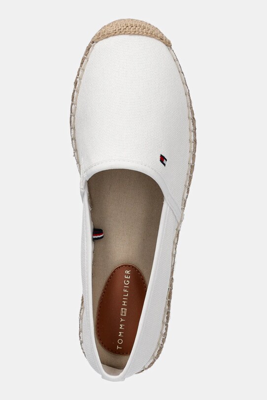 Espadrile Tommy Hilfiger FLAG CANVAS ESPADRILLE bijela FW0FW08541