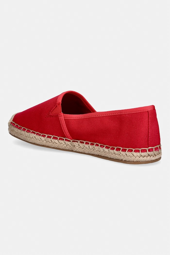 Boty Tommy Hilfiger espadrily dámské FLAG CANVAS ESPADRILLE FW0FW08541 červená