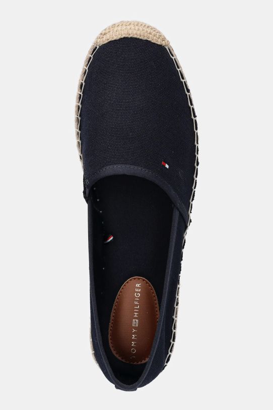 Espadrilky Tommy Hilfiger FLAG CANVAS ESPADRILLE tmavomodrá FW0FW08541