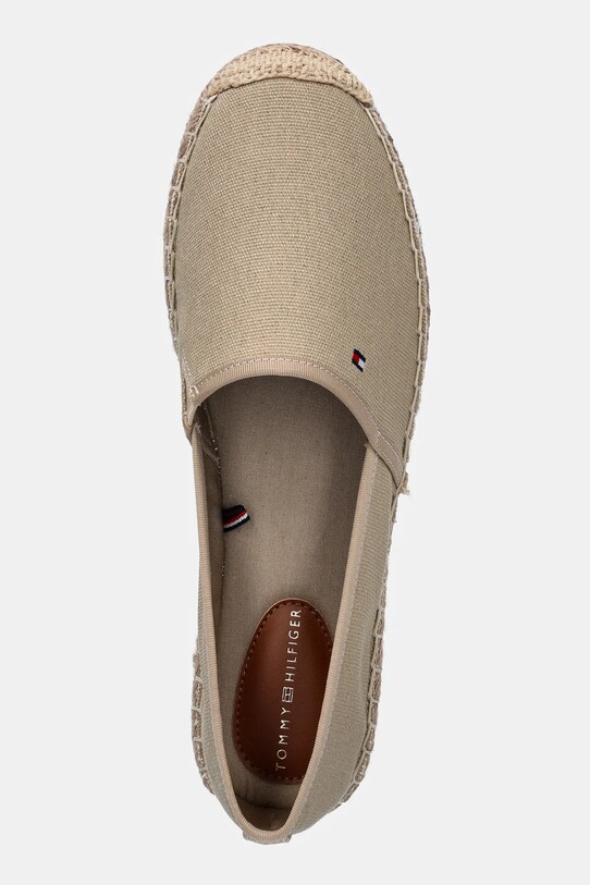 Tommy Hilfiger espadrillas FLAG CANVAS ESPADRILLE beige FW0FW08541