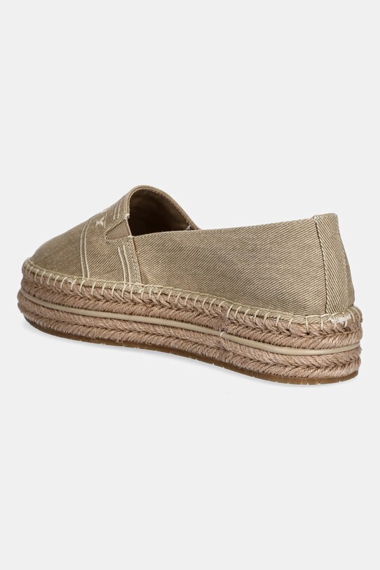 Παπούτσια Εσπαντρίγιες Tommy Hilfiger DENIM PLATFORM ESPADRILLE FW0FW08543 μπεζ