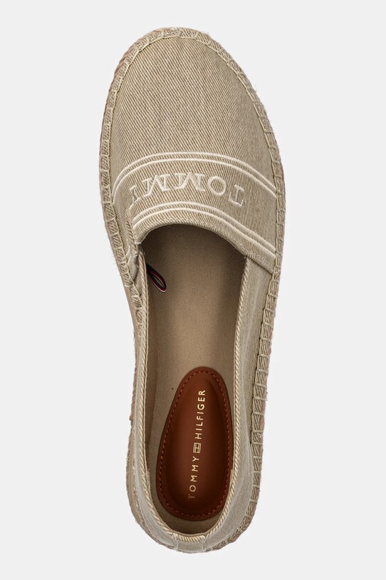 Εσπαντρίγιες Tommy Hilfiger DENIM PLATFORM ESPADRILLE μπεζ FW0FW08543