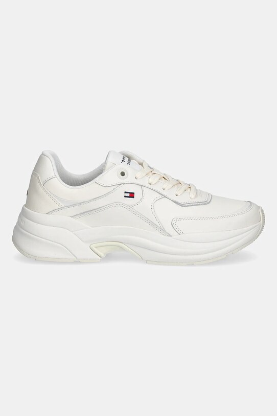 Tommy Hilfiger sneakers din piele IM INES CHUNKY SNEAKER FW0FW08556 alb SS25