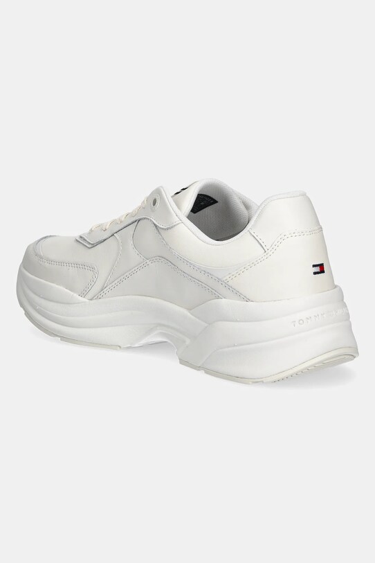 Încălțăminte Tommy Hilfiger sneakers din piele IM INES CHUNKY SNEAKER FW0FW08556 alb