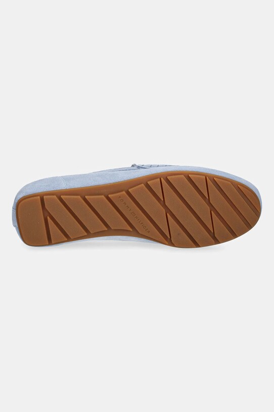 Tommy Hilfiger mocasini din piele intoarsa FLAG SOFT SUEDE DRIVER LOAFER FW0FW08558 albastru