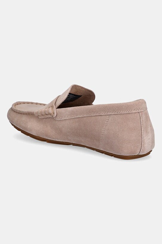 Obuwie Tommy Hilfiger mokasyny zamszowe FLAG SOFT SUEDE DRIVER LOAFER FW0FW08558 beżowy
