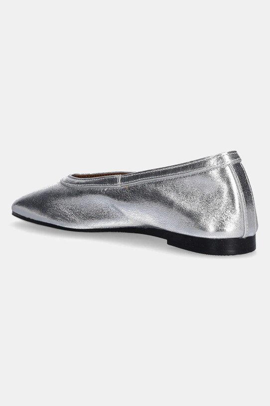Tommy Hilfiger balerini de piele SOFT METAL LTHR BALLERINA NO BOW argintiu FW0FW08601