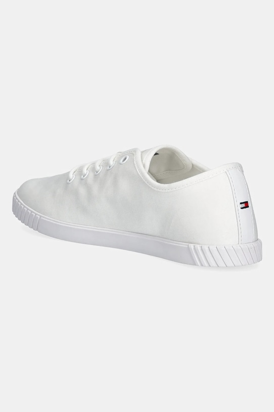 Obuv Tenisky Tommy Hilfiger CANVAS LACE UP SNEAKER FW0FW08641 biela