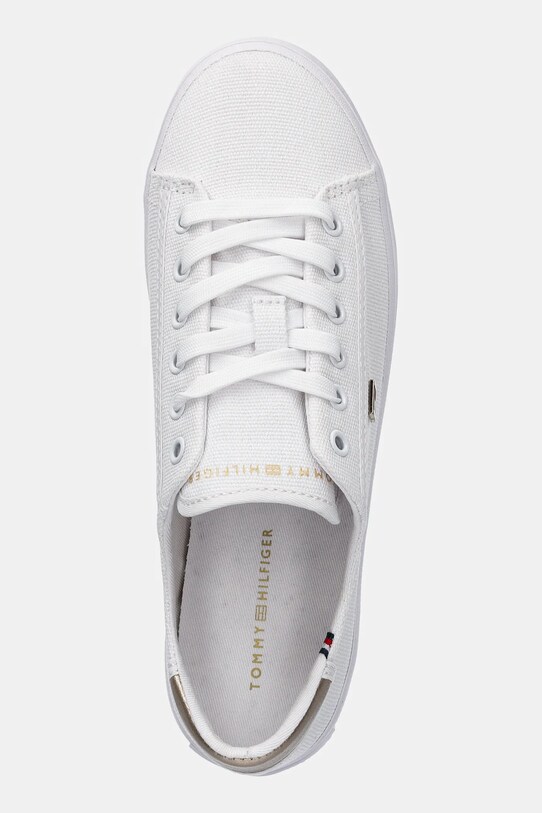 Πάνινα παπούτσια Tommy Hilfiger VULC CANVAS LACE UP SNEAKER λευκό FW0FW08647