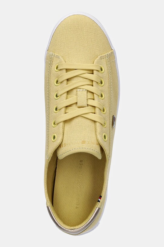 Πάνινα παπούτσια Tommy Hilfiger VULC CANVAS LACE UP SNEAKER κίτρινο FW0FW08647