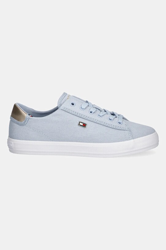 Πάνινα παπούτσια Tommy Hilfiger VULC CANVAS LACE UP SNEAKER FW0FW08647 μπλε SS25