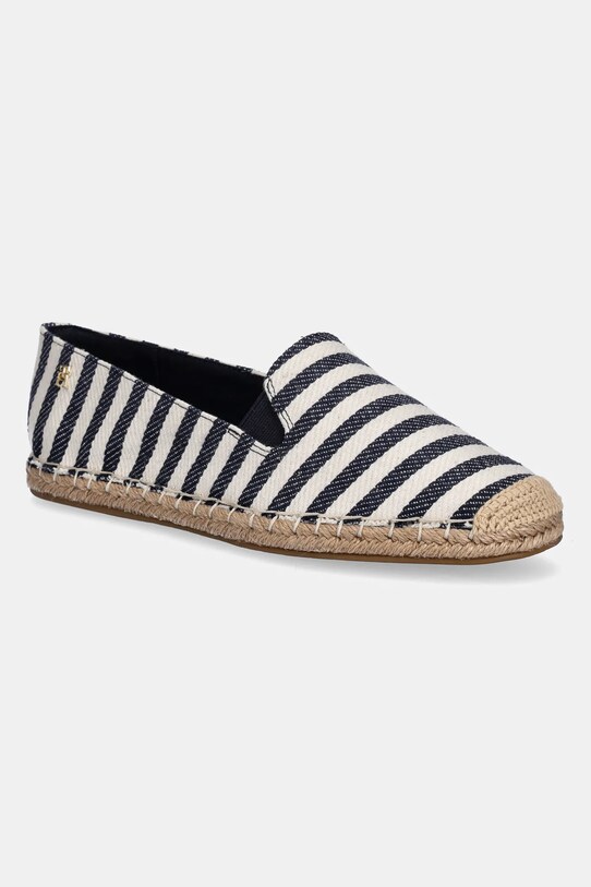 Εσπαντρίγιες Tommy Hilfiger NAUTICAL STRIPE ESPADRILLE φλατ σκούρο μπλε FW0FW08653