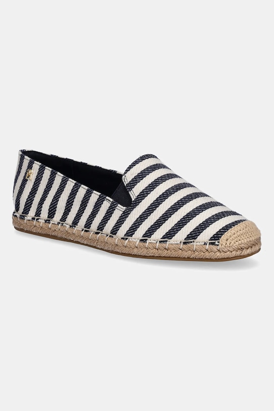 Εσπαντρίγιες Tommy Hilfiger NAUTICAL STRIPE ESPADRILLE φλατ σκούρο μπλε FW0FW08653
