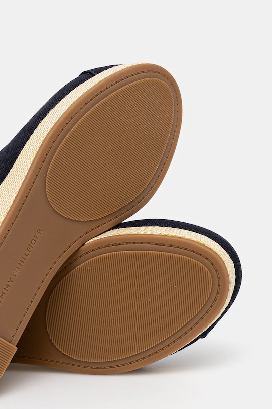 Espadrilky Tommy Hilfiger FLAG CLOSED TOE MID WEDGE ESPAD FW0FW08657 tmavomodrá