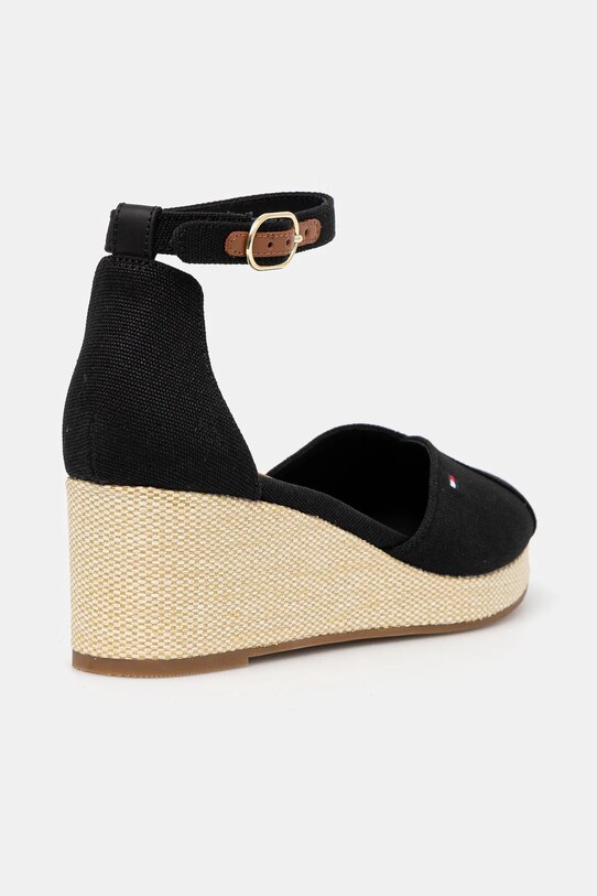 Obuća Espadrile Tommy Hilfiger FLAG CLOSED TOE MID WEDGE ESPAD FW0FW08657 crna