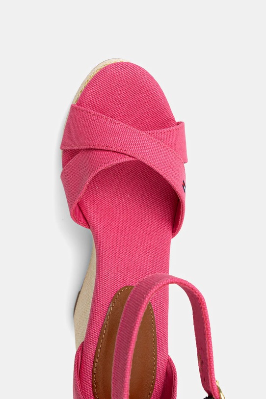 Sandály Tommy Hilfiger FLAG HIGH WEDGE ESPAD CRISSCROSS FW0FW08661 růžová