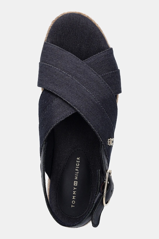 Сандалі Tommy Hilfiger DENIM ESPADRILLE PLATFORM SANDAL темно-синій FW0FW08669