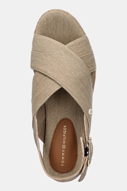 Сандалии Tommy Hilfiger DENIM ESPADRILLE PLATFORM SANDAL бежевый FW0FW08669