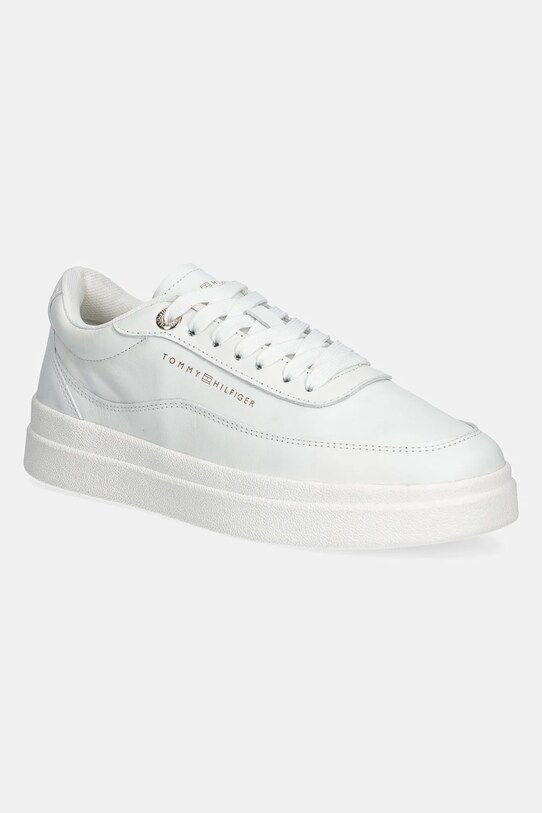Кожаные кроссовки Tommy Hilfiger MODERN COURT SNEAKER LTHR плоская белый FW0FW08800