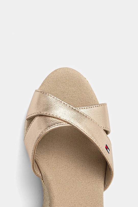 Tommy Hilfiger sandale FLAG METALLIC HIGH WEDGE ESPAD aur FW0FW08811