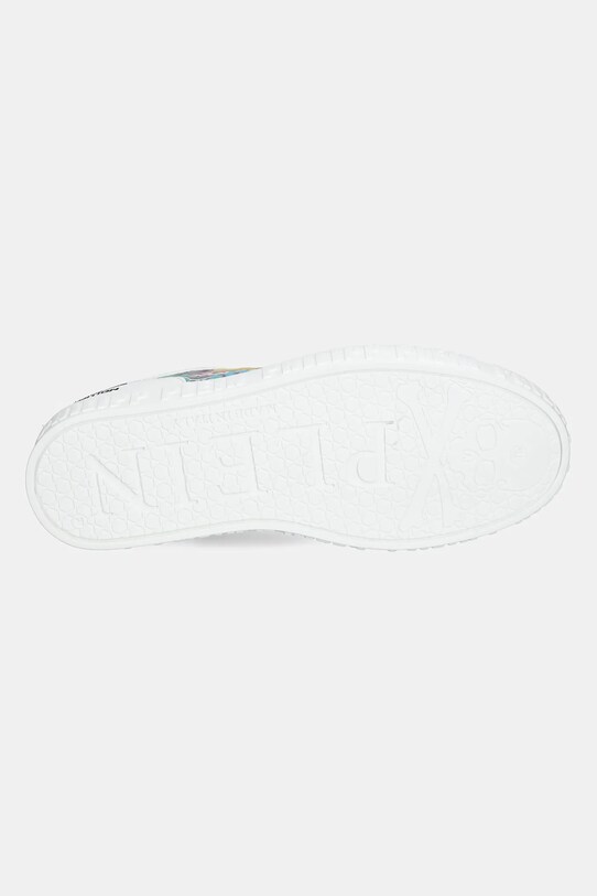 Philipp Plein sneakers din piele Nappa Lo-Top Smile USC0663.PLE010N.01 alb
