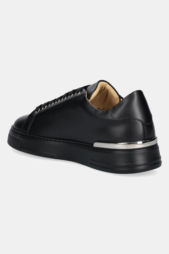 Obuwie Philipp Plein sneakersy skórzane Nappa Lo-Top Hexagon USC0692.PLE075N.0202 czarny