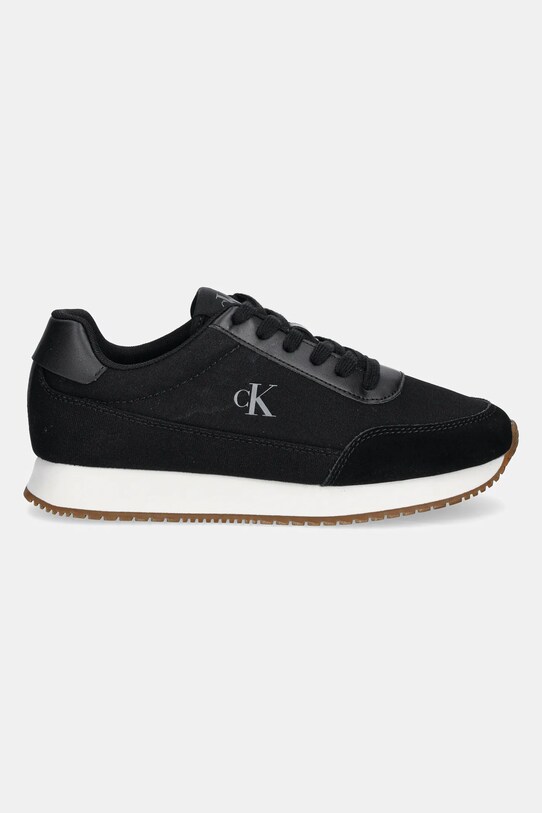 Calvin Klein Jeans sneakers RETRO RUNNER LOW LACEUP CANVAS YW0YW01888 negru SS25