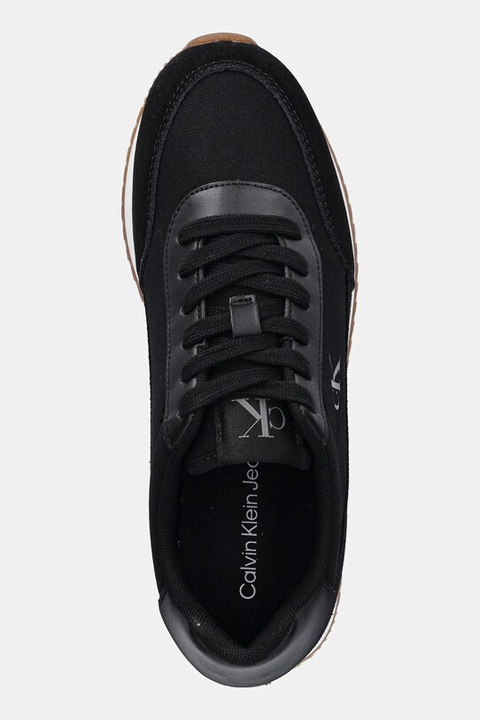Calvin Klein Jeans sneakers RETRO RUNNER LOW LACEUP CANVAS negru YW0YW01888