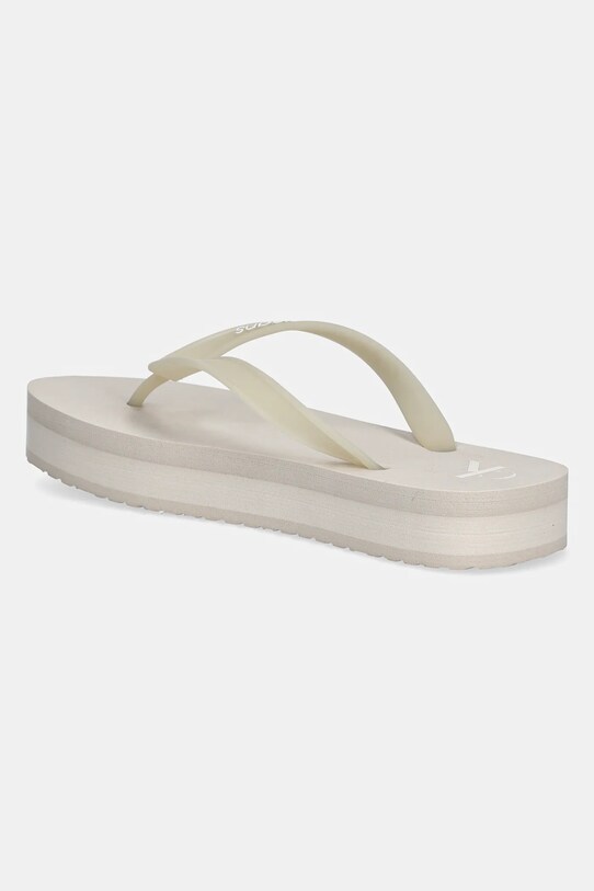 Boty Žabky Calvin Klein Jeans BEACH SANDAL FLATFORM TPU YW0YW01830 béžová
