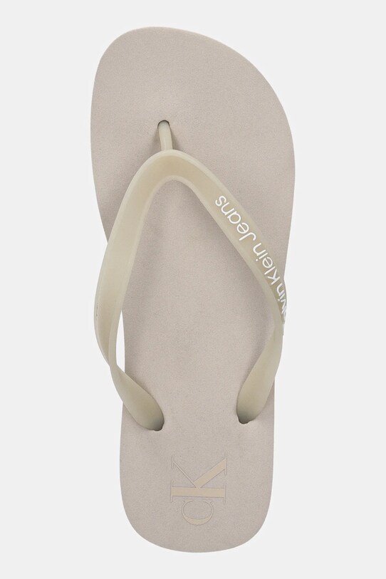 Žabky Calvin Klein Jeans BEACH SANDAL FLATFORM TPU béžová YW0YW01830
