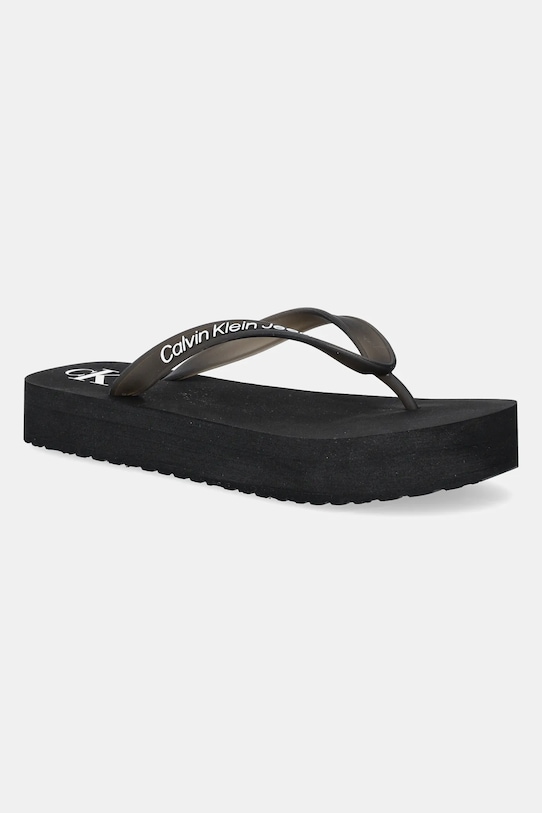 Вьетнамки Calvin Klein Jeans BEACH SANDAL FLATFORM TPU платформа чёрный YW0YW01830