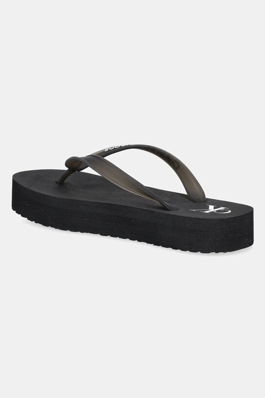 Obuwie Calvin Klein Jeans japonki BEACH SANDAL FLATFORM TPU YW0YW01830 czarny
