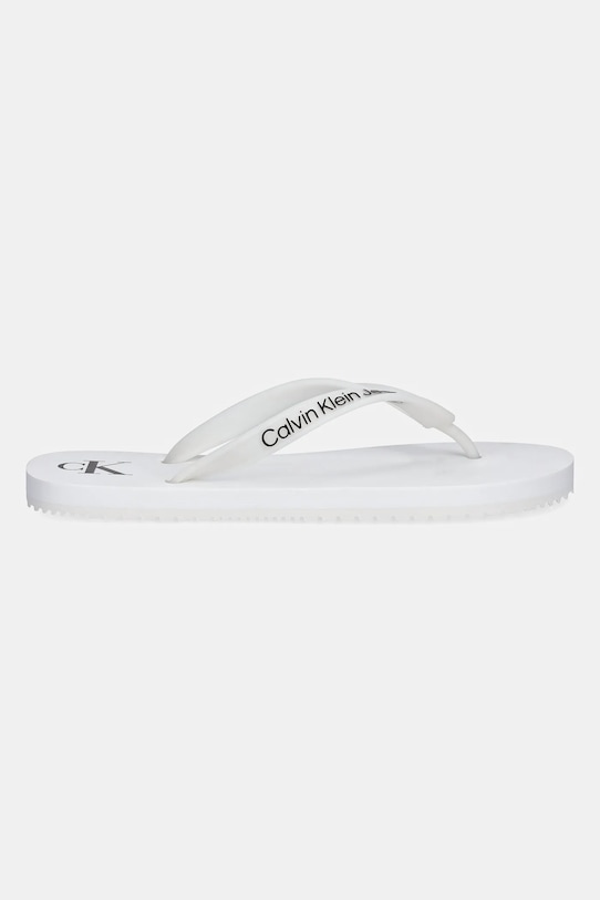 Žabky Calvin Klein Jeans BEACH SANDAL TRANSPARENT TPU YW0YW01829 bílá SS25