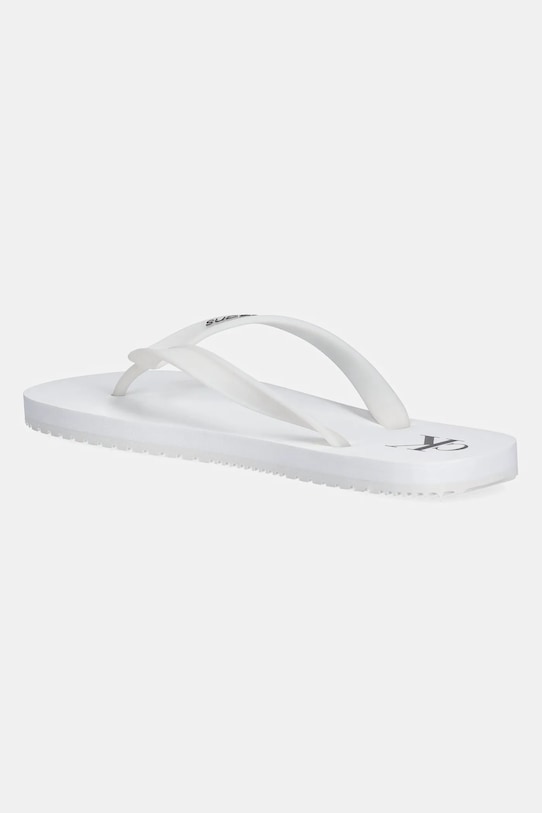 Boty Žabky Calvin Klein Jeans BEACH SANDAL TRANSPARENT TPU YW0YW01829 bílá