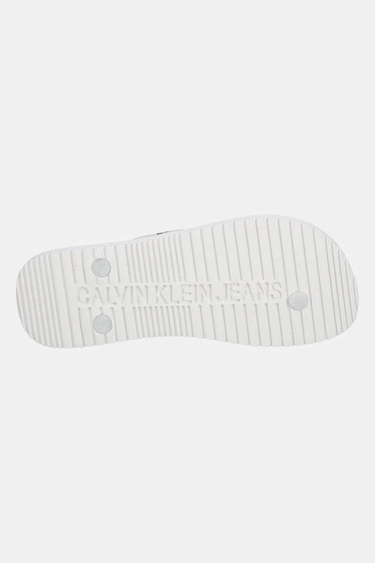 Žabky Calvin Klein Jeans BEACH SANDAL TRANSPARENT TPU YW0YW01829 bílá