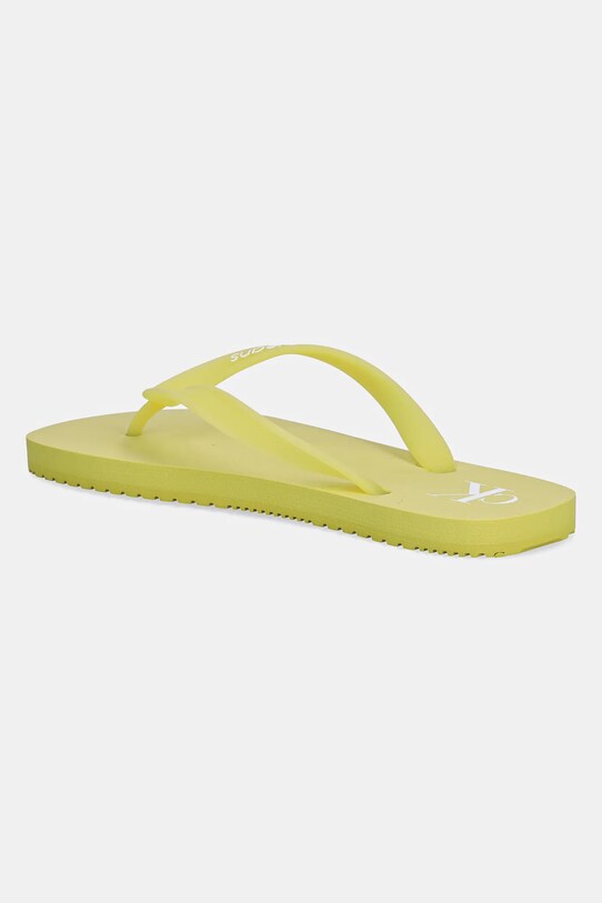 Boty Žabky Calvin Klein Jeans BEACH SANDAL TRANSPARENT TPU YW0YW01829 zelená