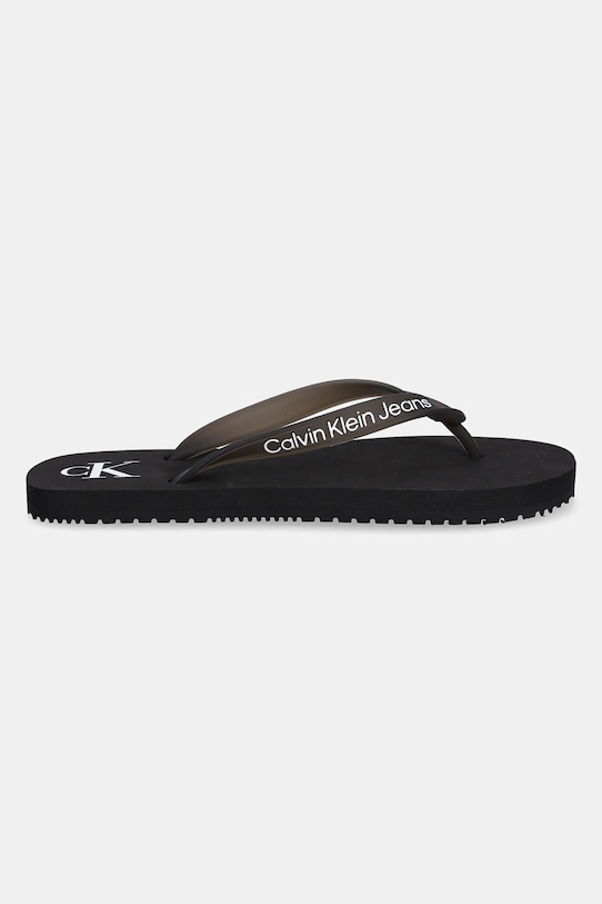 Žabky Calvin Klein Jeans BEACH SANDAL TRANSPARENT TPU YW0YW01829 černá SS25
