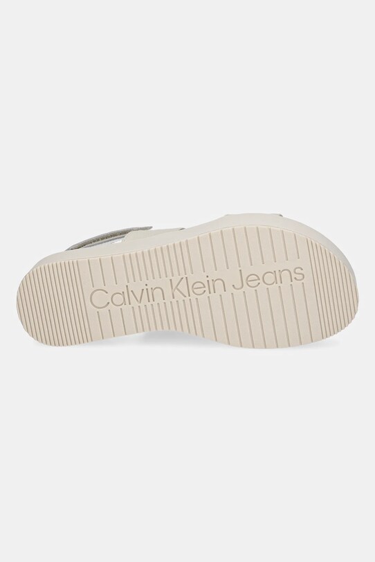 Calvin Klein Jeans sandały FLATFORM SANDAL SLING IN YW0YW01788 beżowy