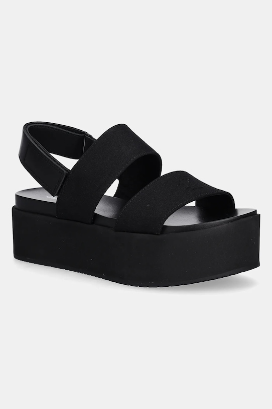 Calvin Klein Jeans sandale FLATFORM SANDAL SLING IN platformă negru YW0YW01788