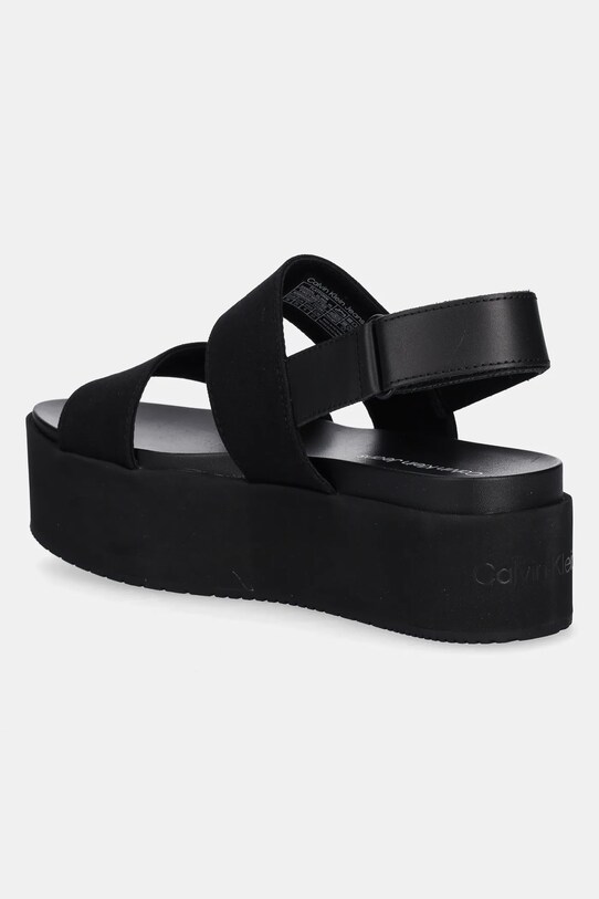 Обувки Сандали Calvin Klein Jeans FLATFORM SANDAL SLING IN YW0YW01788 черен