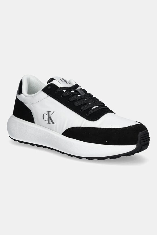 Кросівки Calvin Klein Jeans ATHLEISURE RUNNER LACEUP MIX WN лицьова шкіра білий YW0YW01774