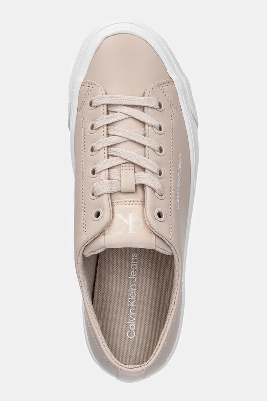 Calvin Klein Jeans sneakersy VULC FLATFORM LOW MG LTH pomarańczowy YW0YW01771