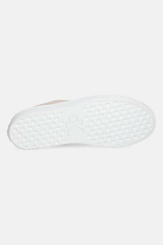 Sneakers boty Calvin Klein Jeans VULC FLATFORM LOW MG LTH YW0YW01771 oranžová