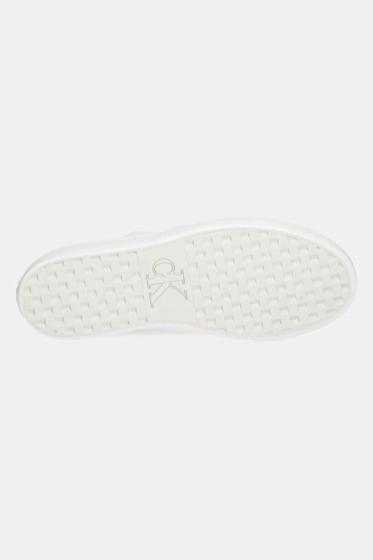 Calvin Klein Jeans teniși VULC FLATFORM LOW CV MIX MG YW0YW01770 alb