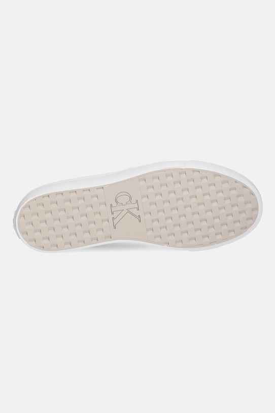 Calvin Klein Jeans sportcipő VULC FLATFORM LOW CV MIX MG YW0YW01770 bézs