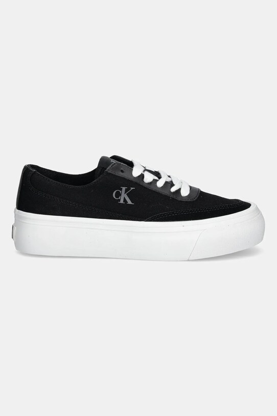 Calvin Klein Jeans teniși VULC FLATFORM LOW CV MIX MG YW0YW01770 negru SS25