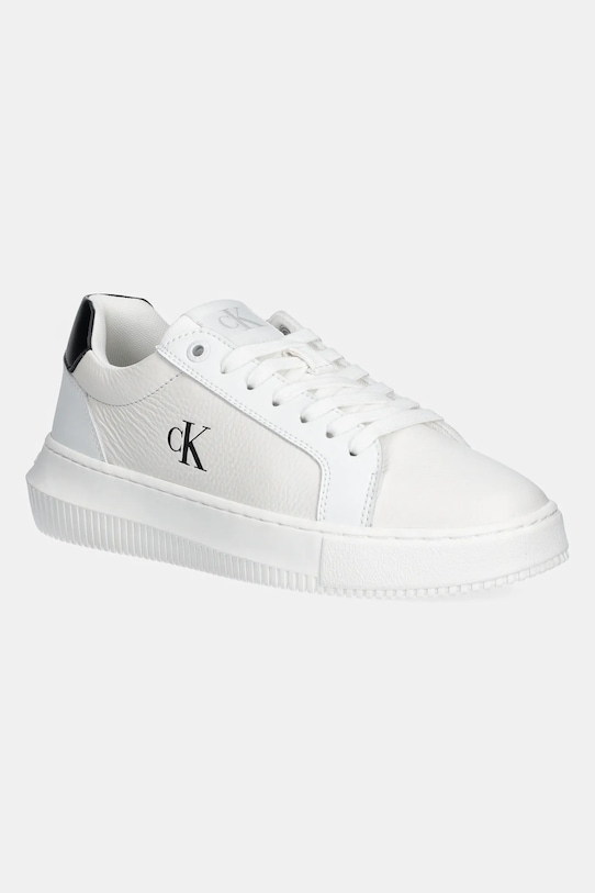 Calvin Klein Jeans sneakers CHUNKY CUPSOLE LOW MG piele alb YW0YW01769