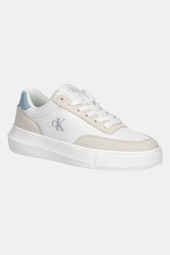 Calvin Klein Jeans sneakersy CHUNKY CUPSOLE LOW MIX IN tekstylny biały YW0YW01768