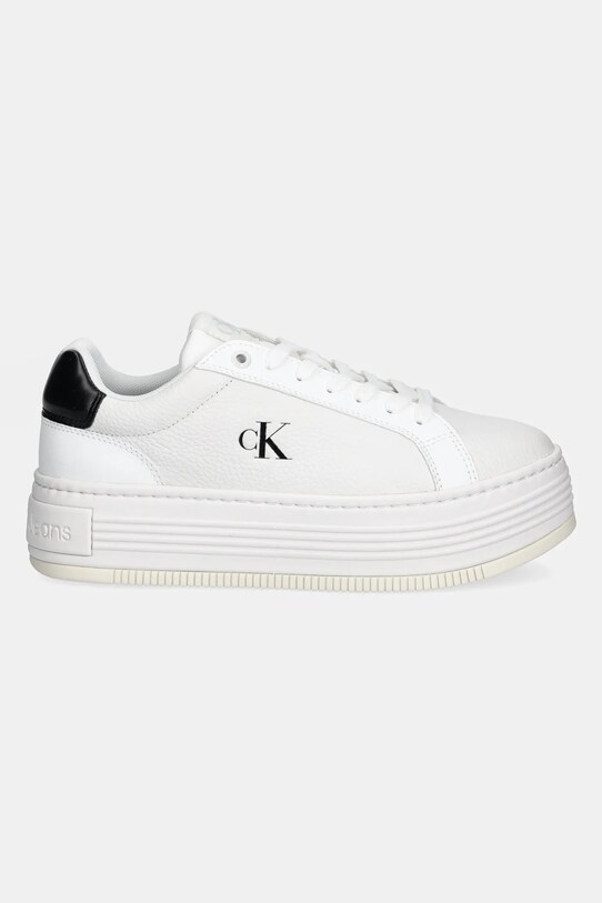 Calvin Klein Jeans sneakersy BOLD FLATF LOW LACE MG YW0YW01766 biały SS25