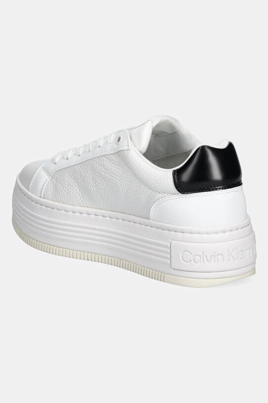 Obuwie Calvin Klein Jeans sneakersy BOLD FLATF LOW LACE MG YW0YW01766 biały